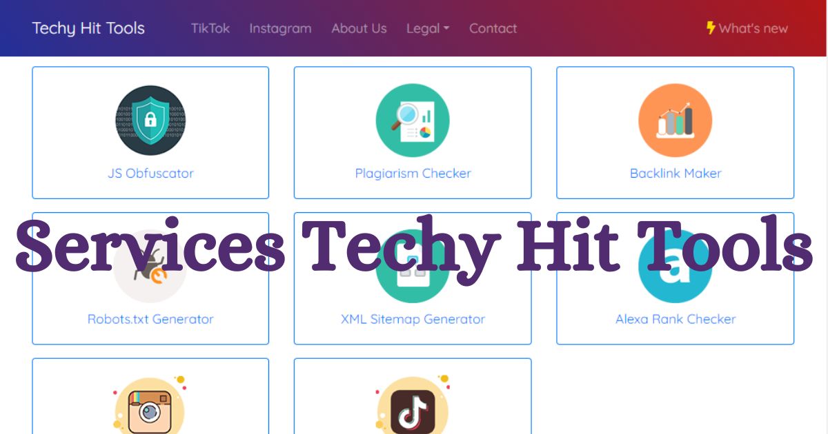 Services Techy Hit Tools