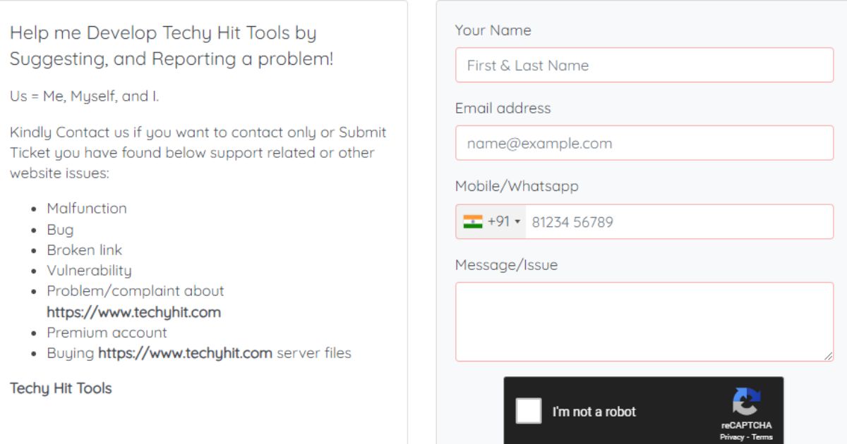 Step to Access Techy Hit Tools