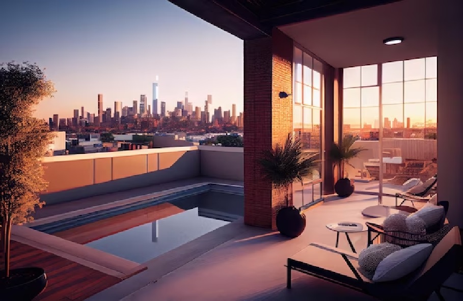 "Stylish Urban Loft with Stunning Cityscape Views in Mason City"
