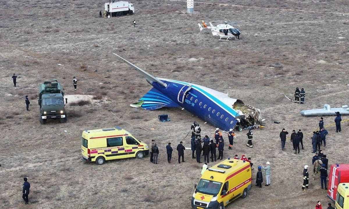 Emergency Landing in Kazakhstan: 38 Dead and 53 Survivors in Azerbaijan Airlines Crash