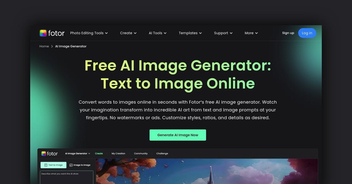 How to Use Fotor’s AI Text-to-Image Generator?