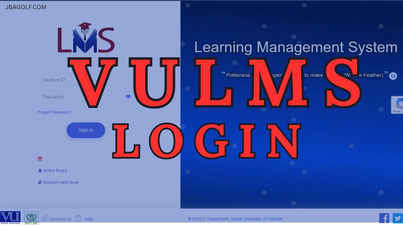 VULMS Login: Result, Datesheet, Dashboard, Assignments