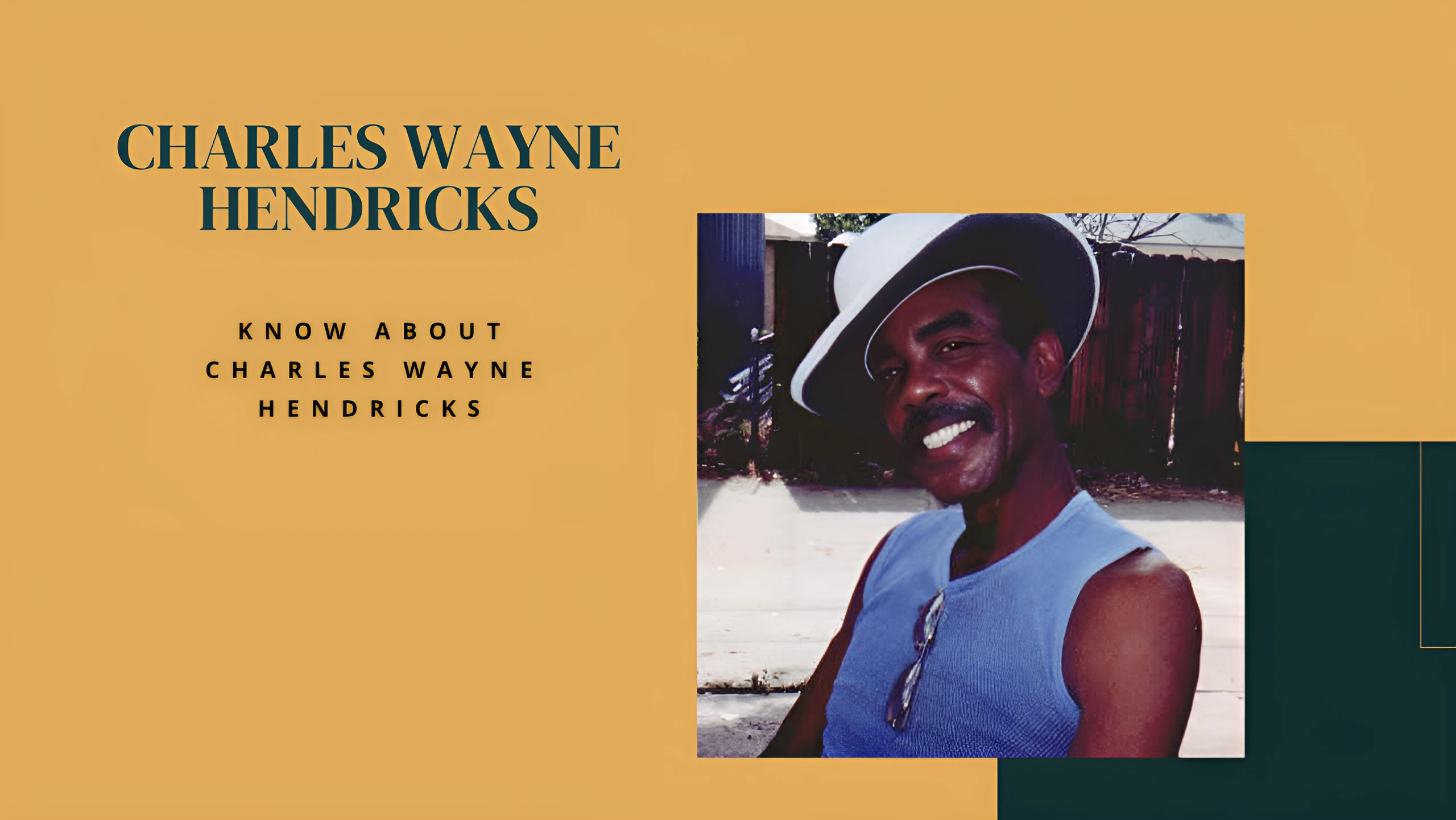 Charles Wayne Hendricks: A Story Shaped by Soul and Legacy