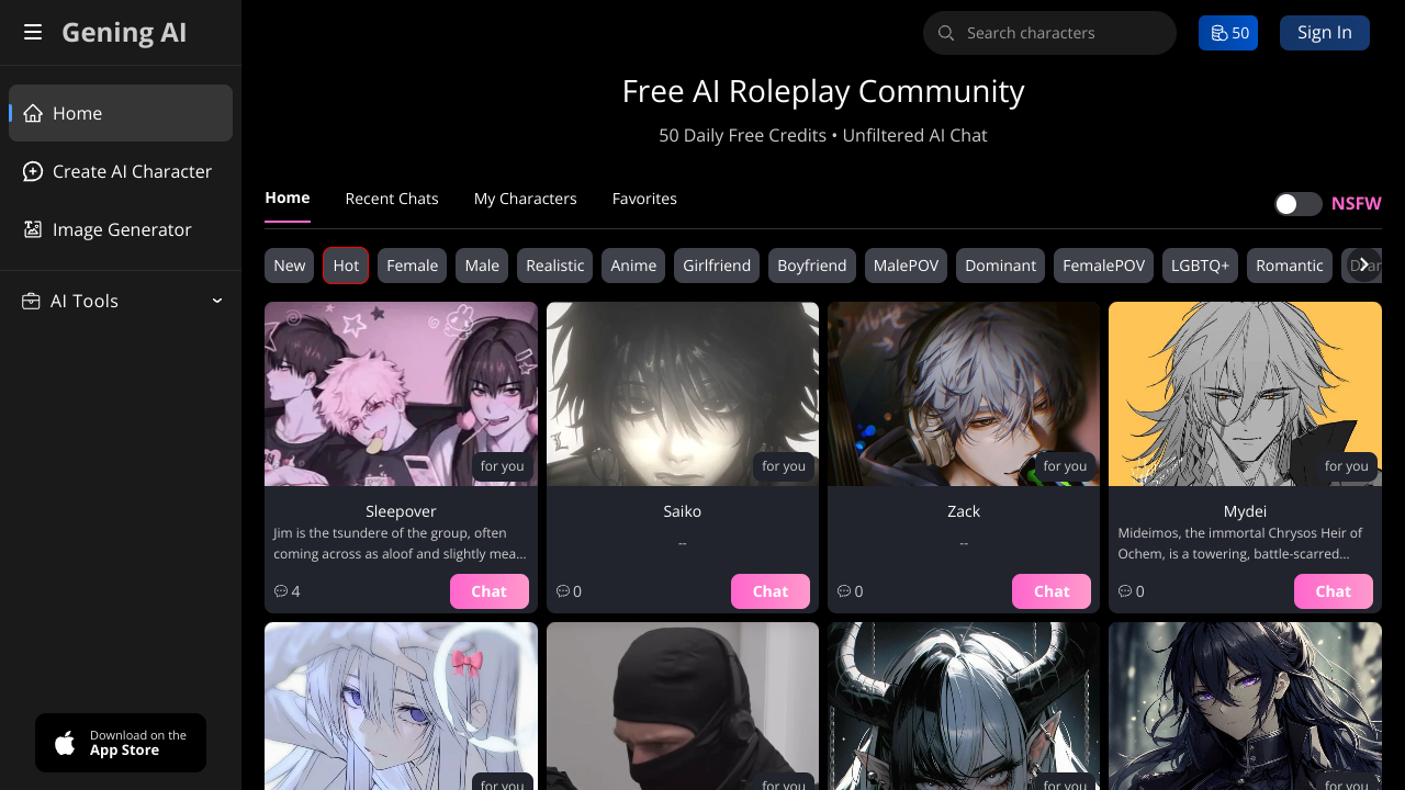 Gening AI: Browser-Based AI Chat & Creative Platform