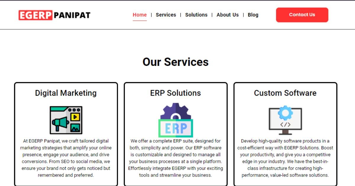 Implementation Steps for EGERP Panipat