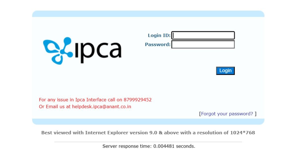 IPCAInterface.com Login