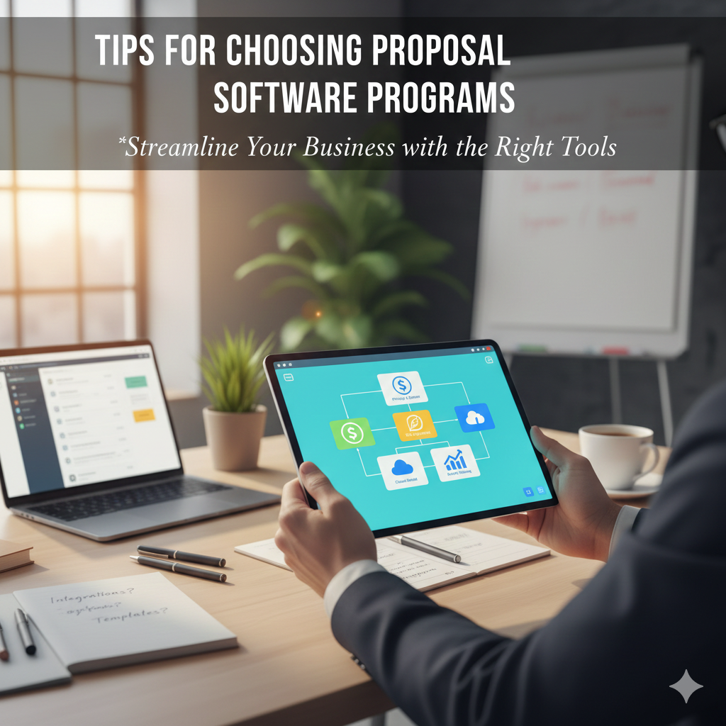 Tips for Choosing Proposal Software Programs