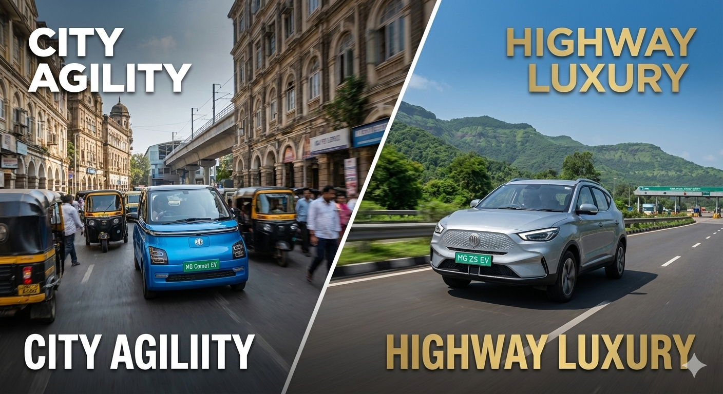 City Agility vs Highway Luxury: How MG’s Two EV Lines Fit Real Indian Driving