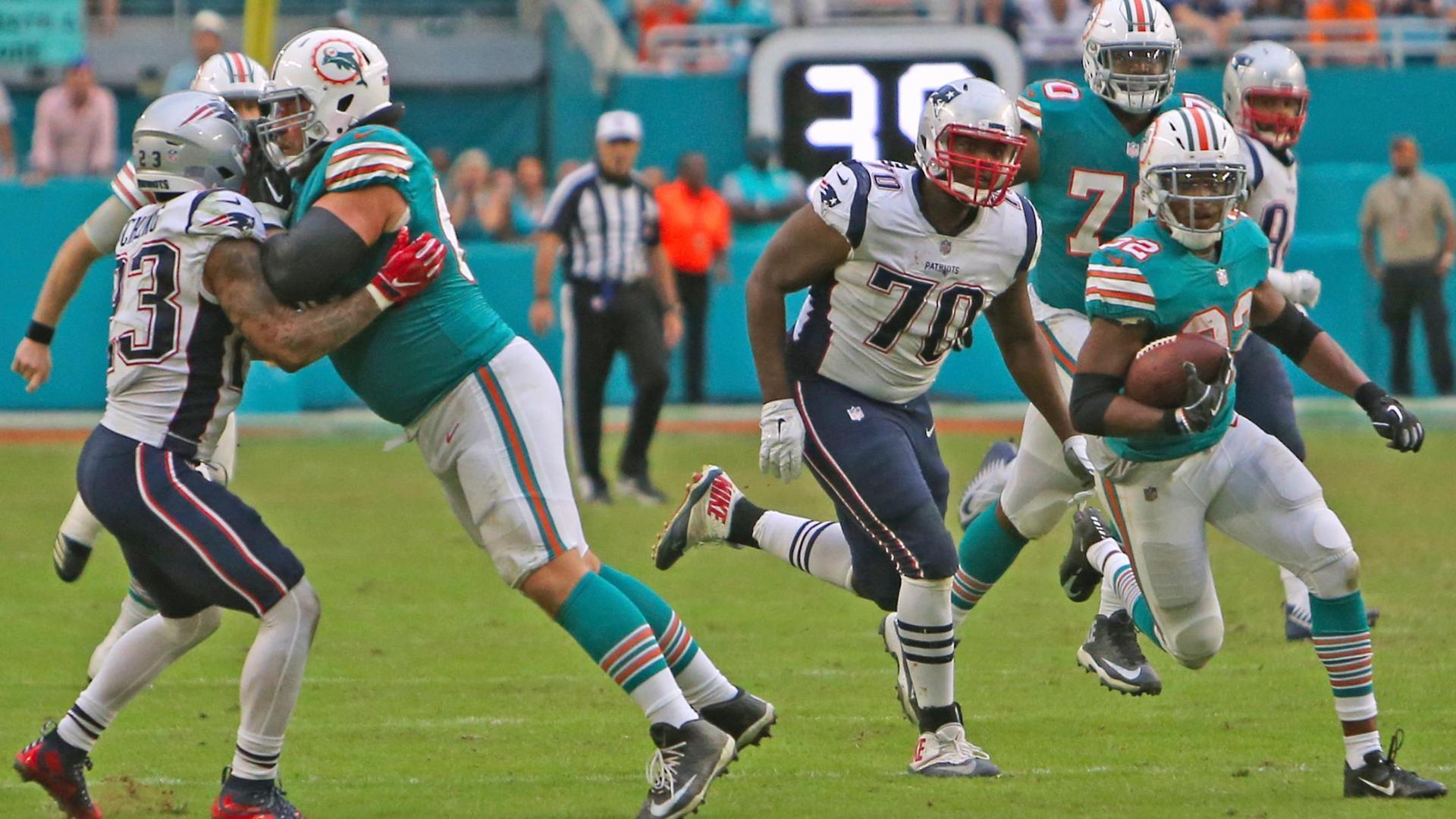 new england patriots vs miami dolphins match player stats