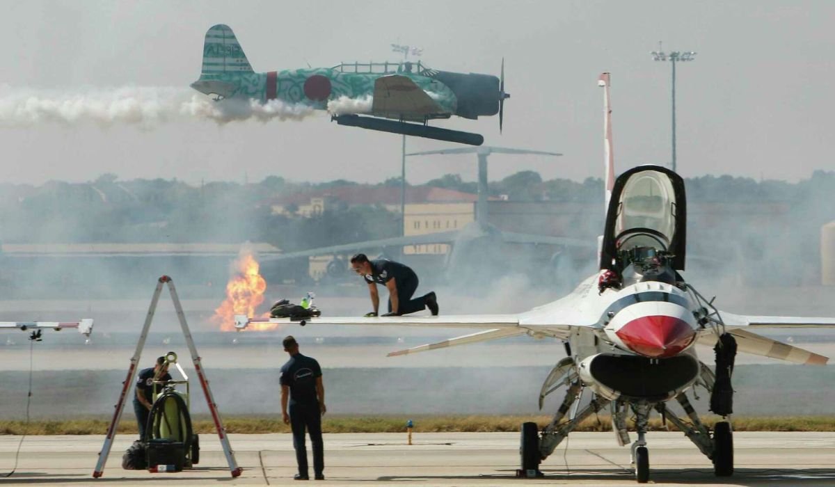 Aircraft Displayed at the Air Show San Antonio