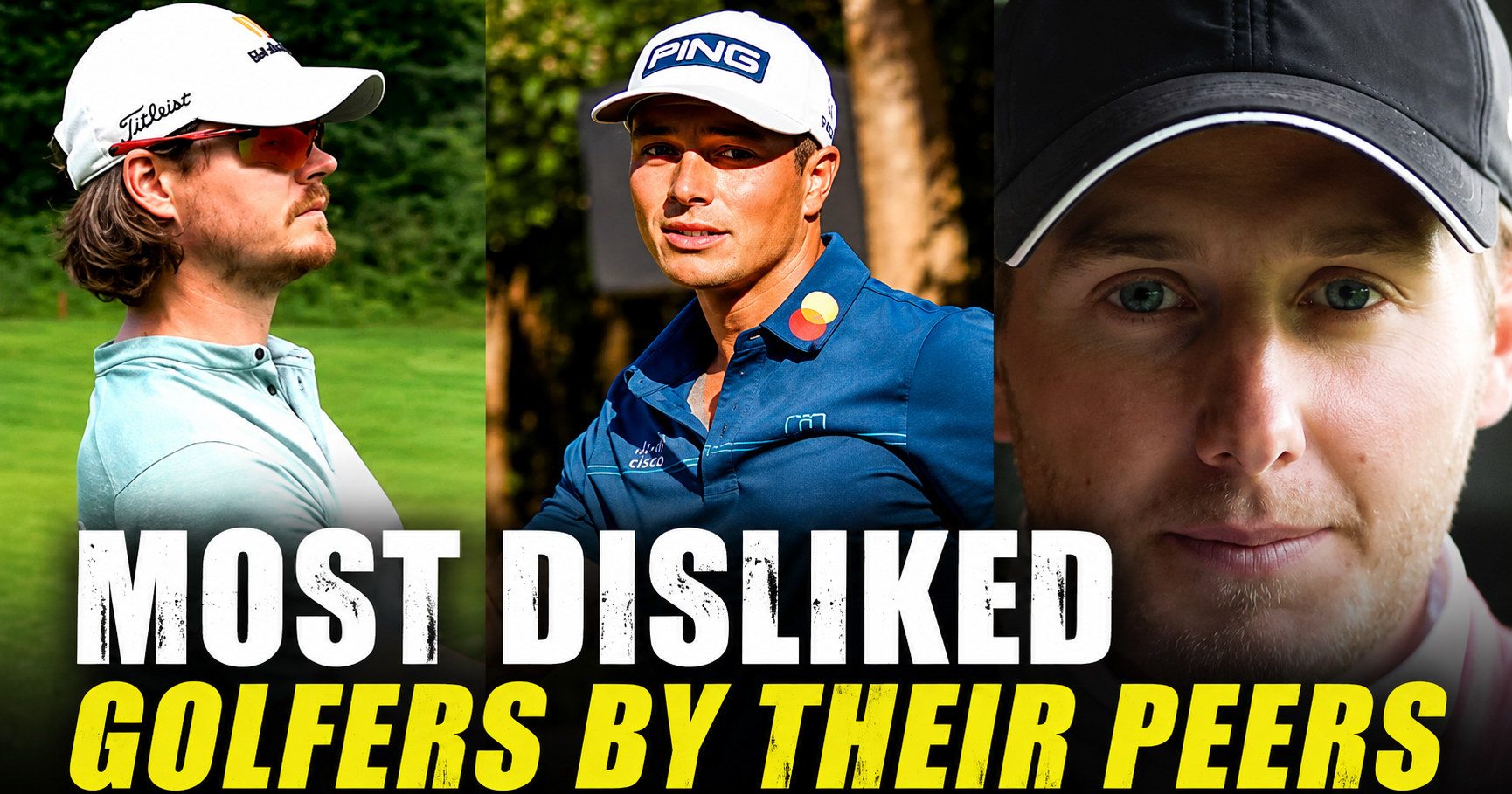 most disliked golfers by their peers