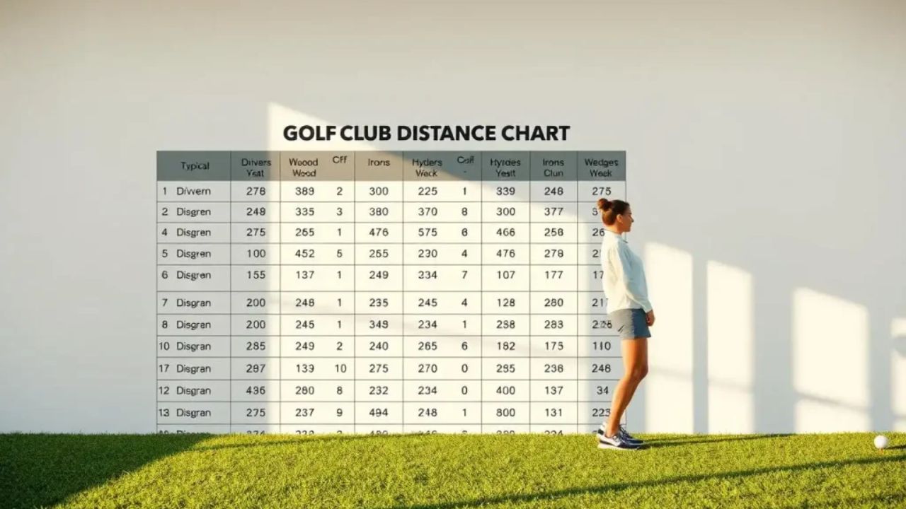 Golf Club Distance Chart