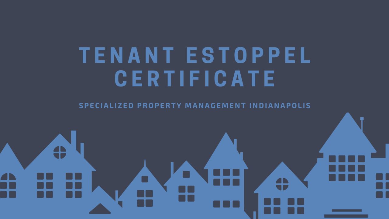 what is a tenant estoppel certificate