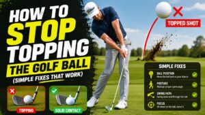 how to stop topping the golf ball